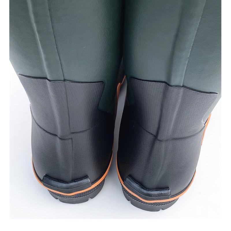 Men's High-Top Steel-Toe Puncture-Proof Rubber Rain Boots – All-Season, Anti-Smash, Soft Protective Footwear