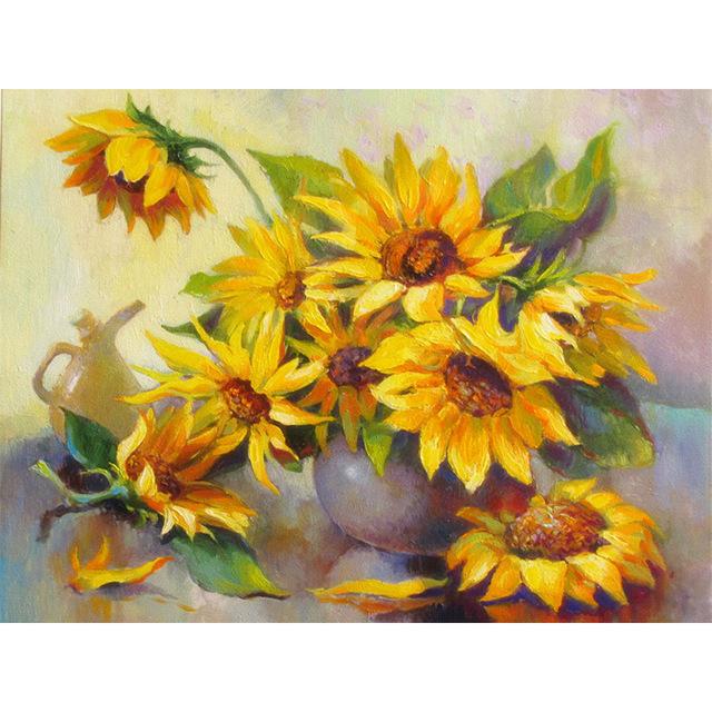 5D Diamond Painting Flower Vase Full Round Square Home Decoration Gift DIY Art Mosaic Pattern Rhinestone Embroidery Cross Stitch Kit