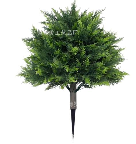 

Set of 2 Artificial Plastic Cypress Trees green60cm