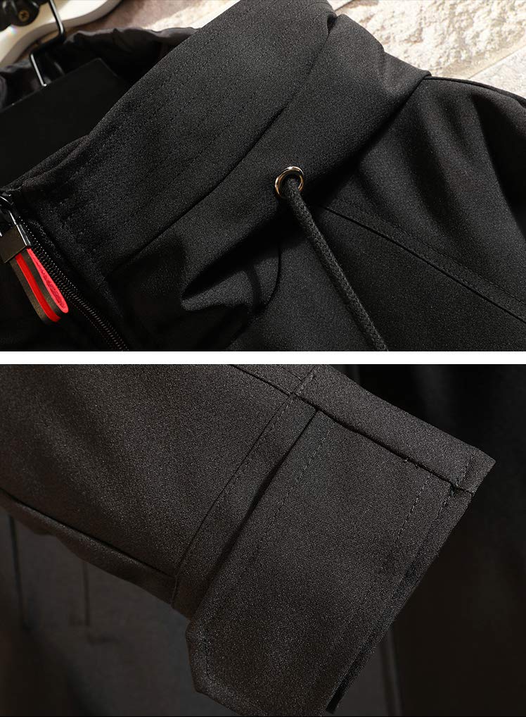 Trench Bench Long Hooded Large Size [Chubikime] Coat, Men's Coat, Parka, Jacket, Zip-up, Outerwear, Autumn, Winter, Spring, Stylish,