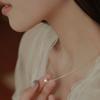 Japan und Südkorea Einfache Perlenkette Damen Leichter Luxus Modebewusst Nischen-Design Temperament Vielseitige Halskette