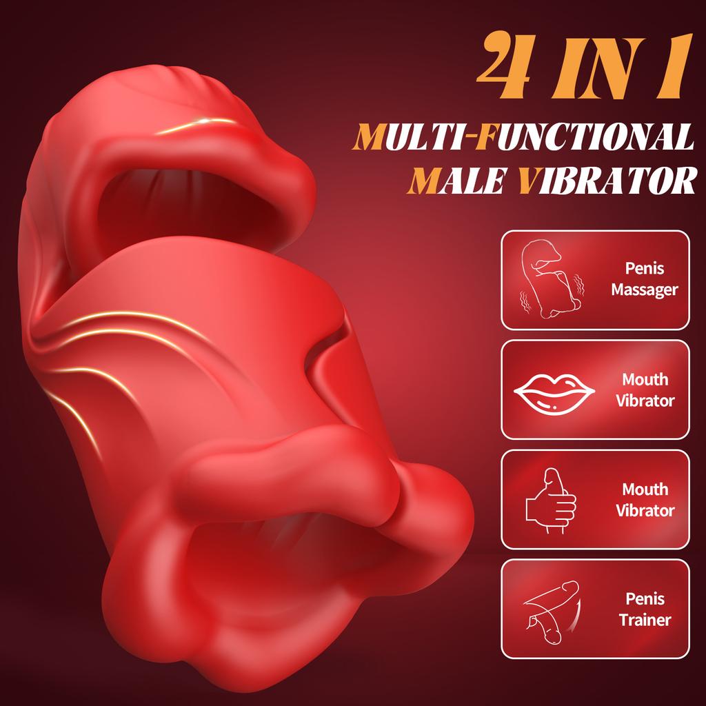 Penis-Trainingsvibrator, Klopf- und Stimulationsgerät, Masturbator für Männer, erotisches Spielzeug, Eicheltrainer, Vibrations-Penisverlängerungsspielzeug