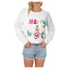 2025 Fall Women's Long Sleeve Letter Print Casual Pullover Sweater
