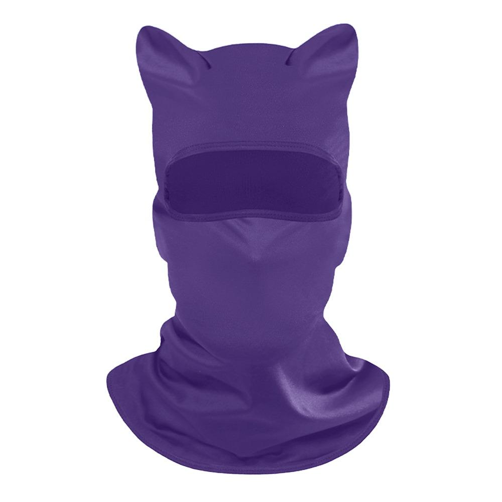 Fashion Quick Dry Balaclava Face Mask Ice Silk Sun Protection Full Face Mask Breathable Motorcycle Mask Riding Cycling фиолетовый