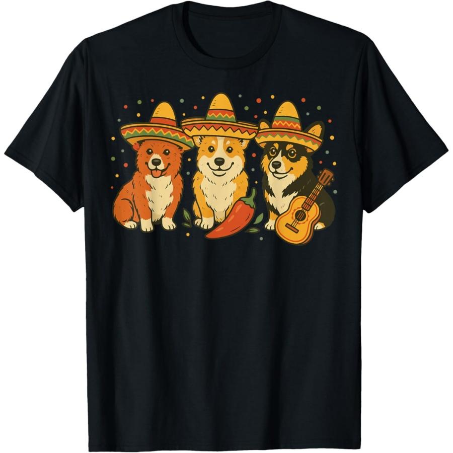 

Corgi Cinco De Mayo T-Shirt XXXXXL чёрный
