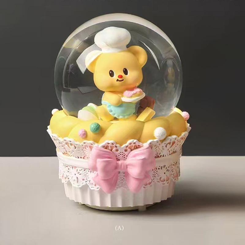 Astronaut Crystal Ball Music Box Ornament - Student Snow Globe Birthday Gift