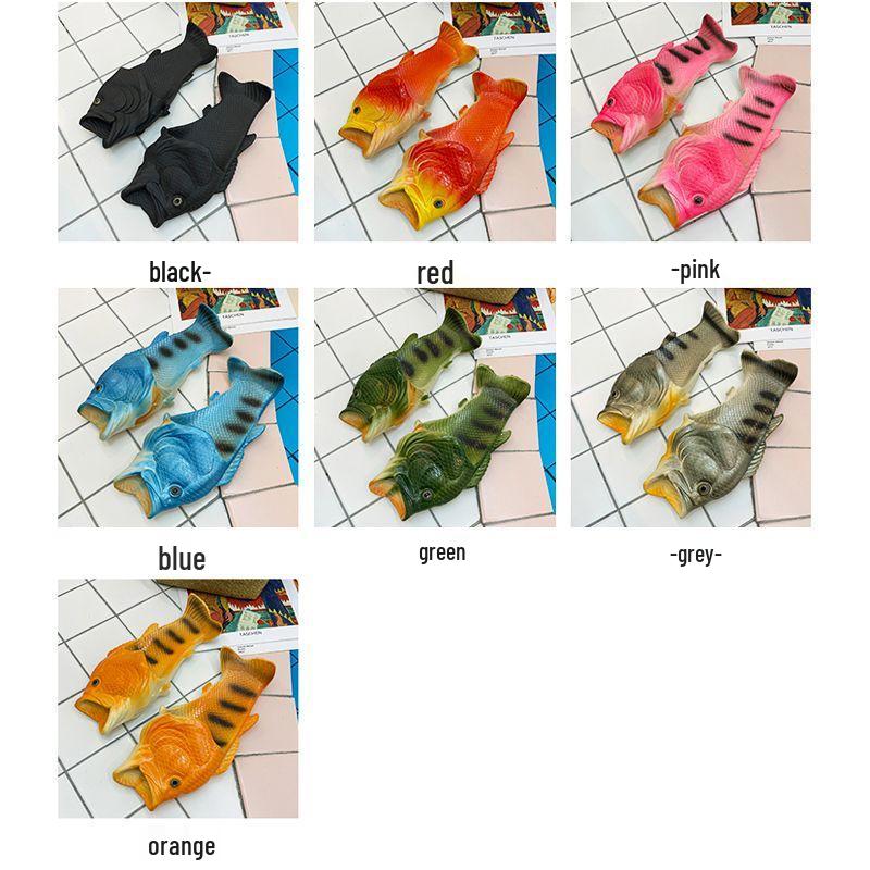 Women’s Summer Fish Slippers - Funny Trendy Sandals for Beach, Outdoor, Parent-Child & Couples