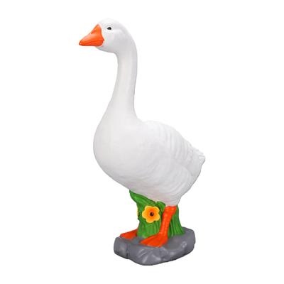 Porch Goose Garden Statue Resin Lawn Goose Sculpture Figurine for Lawn Patio Entrance Indoor Outdoor Decor
