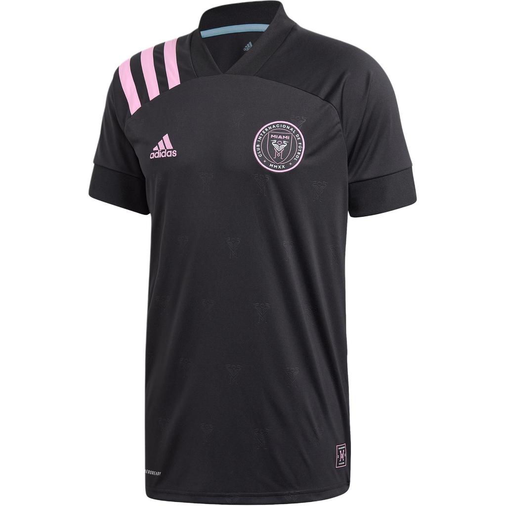 Adidas Miami International AEROREADY Soccer Jersey Men's Black/Transparent Pink EH8637