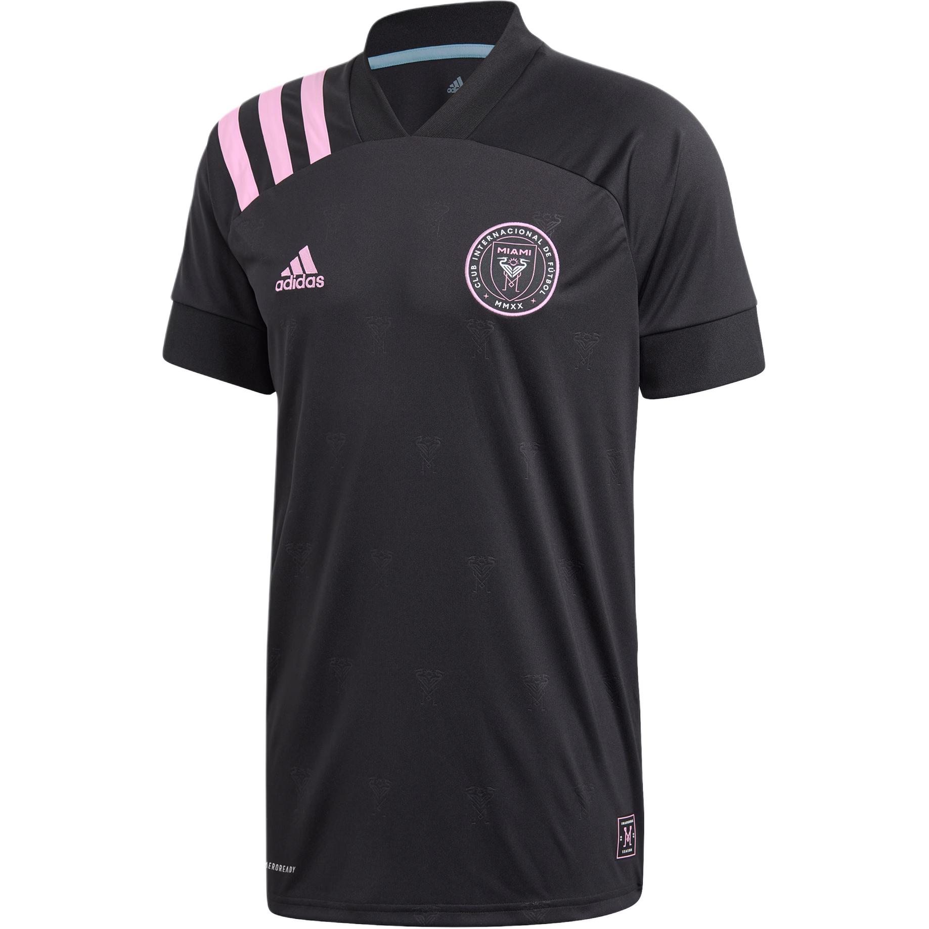 Adidas Miami International AEROREADY Soccer Jersey Men s Black/Transparent Pink EH8637 175/96A/M