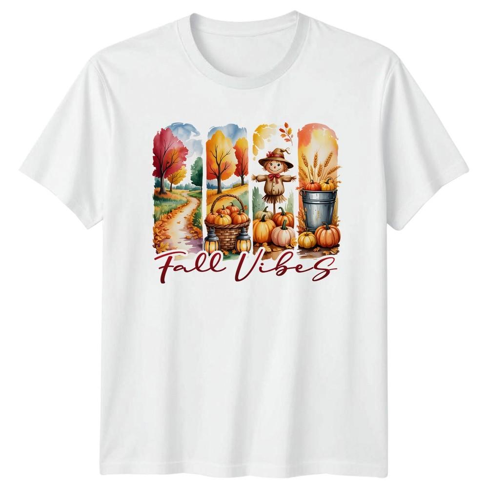 Fall Vibes Autumn Seasons Unisexs TShirt Unisexs Tee Graphic Unisex Top S