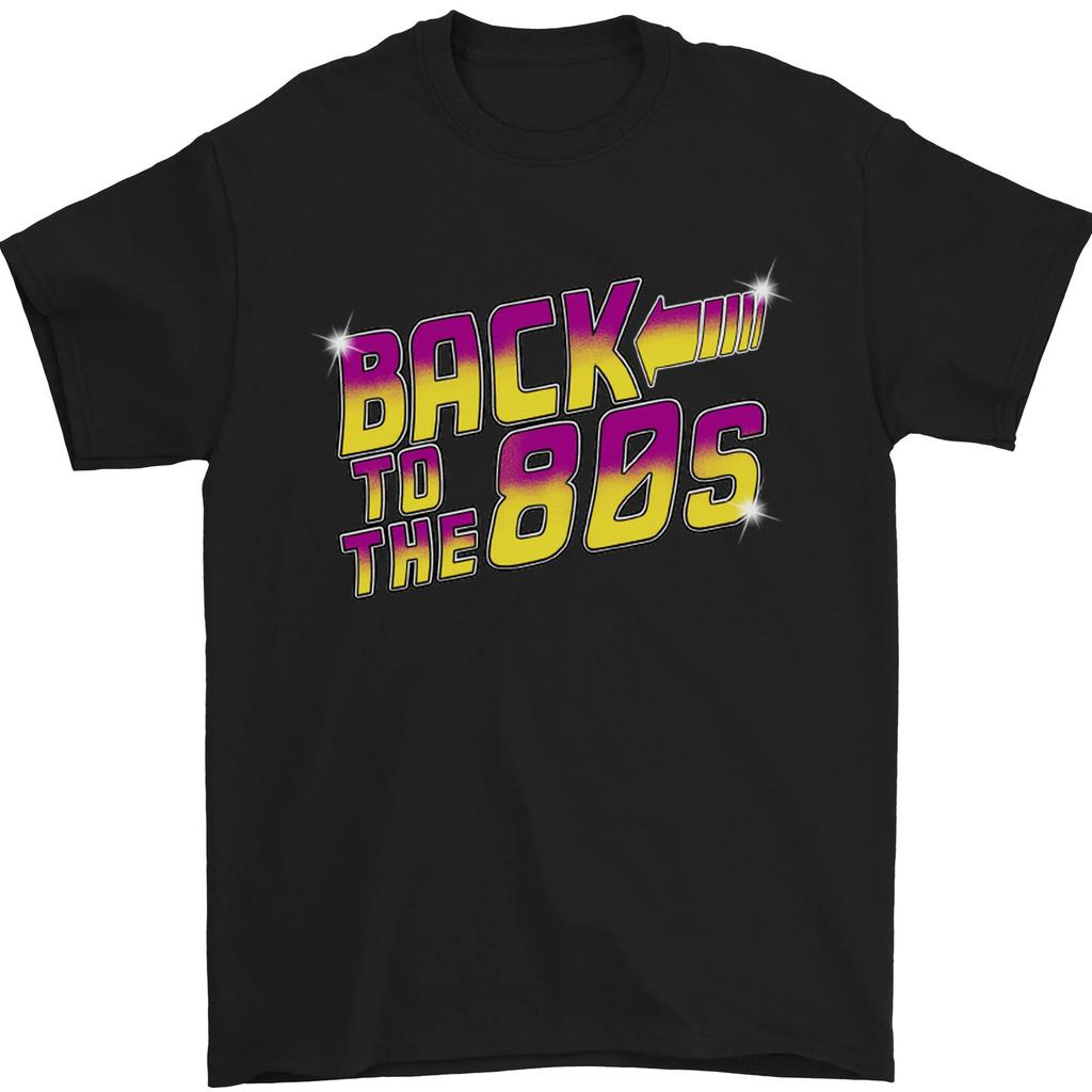 Back To the 80s Retro Pop Music Birthday Mens T-Shirt 100% Cotton