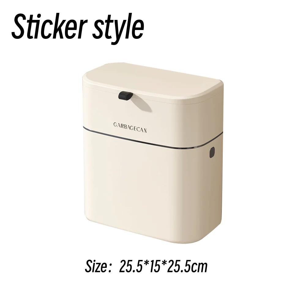 

Мусорное ведро кухонное настенное с крышкой с большой емкостью для перфорации практичное бытовое использование подвесное или наклейка тип нет необходимости