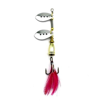 8,2g Spinnerbait Metalowe cekiny Przynęty Jig Fishing Lure, z kotwiczką z piór Wobbler Spinner