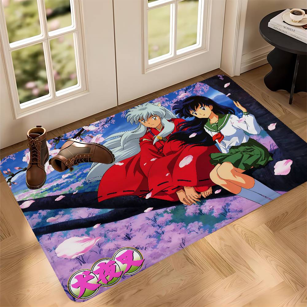 

Japanese Anime Inuyasha Kitchen Mat Cheaper Anti-slip Modern Living Room Balcony Printed Modern Home Decor 40x60cm