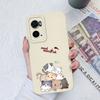 Veske for OPPO A91 A76 A73 A93 A72 A78 A94 A8 AX7 telefondeksel Cute Cat Støtsikker matt myk silikon Anti-fall kamerabeskyttelse for OPPO støtfanger