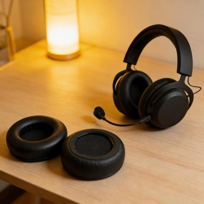 1Pair Ear Pad Replacement Protein Leather Earpads Ear Cushions Sponges Cover Earmuffs For MMX200 MMX100 MMX150 Headphones