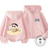 Winter Zipper Hooded Sweatshirt Kawaii Trendy Design Kids Street Fashion Crayon Shin Chan Boys Girls 3 14 Years