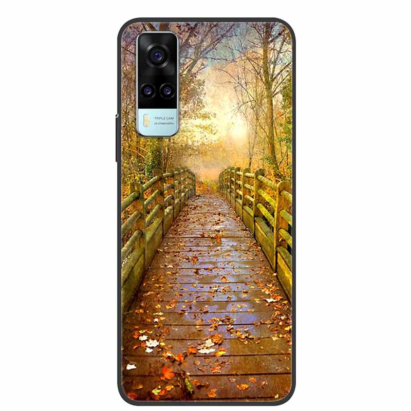 For vivo Y31 2021 Case Shockproof Soft silicone TPU Back Cover For Vivo Y53S 4G Y31 2021 Y 31 Case V2036 Phone Case Cute Cartoon