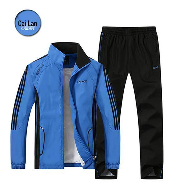 Men's Slim Fit Tracksuit: Spring/Autumn Hoodie & Pants Set for Teens 268