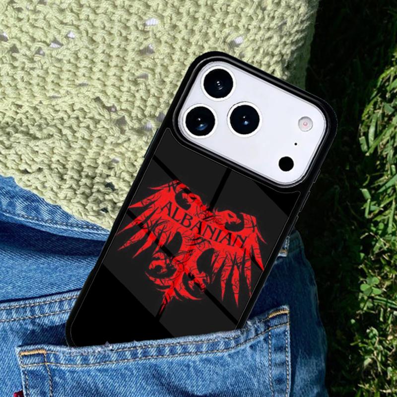 Albania Passport Soft Phone Case Cover for IPhone 11 12 13 14 15 16e 17 Pro Max Coque for IPhone 17 Air