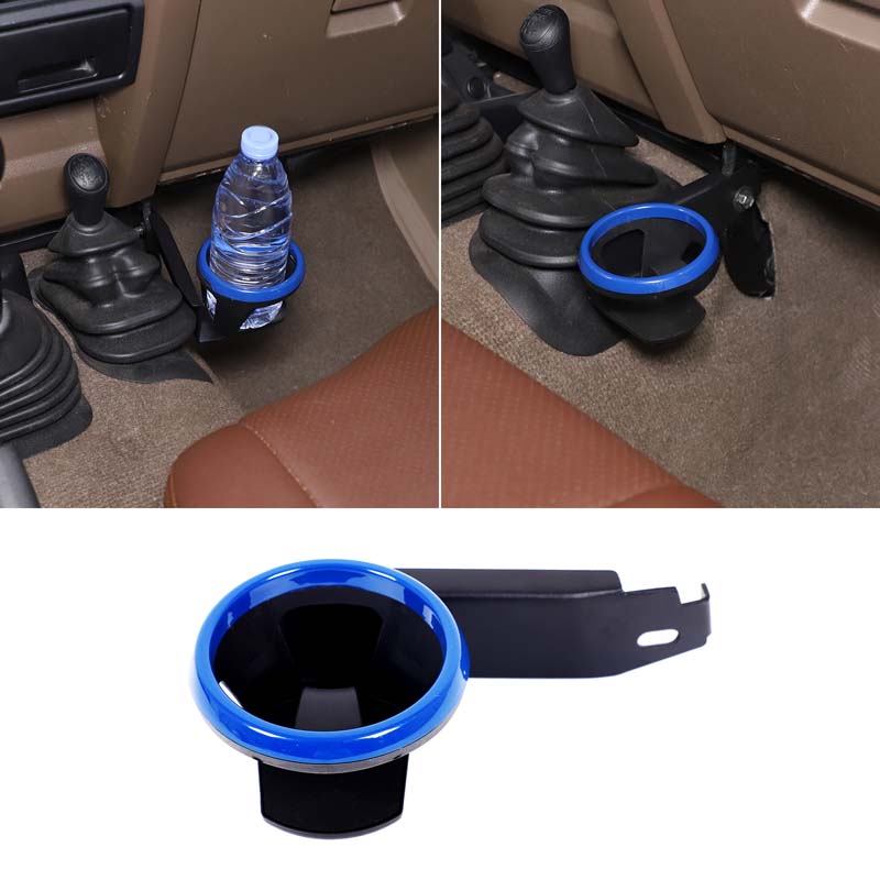 Carbon Steel+ABS Car Central Control Gear Shift Right Side Water Cup Holder Accessories For Toyota LC71 LC76 LC79 2007-2022