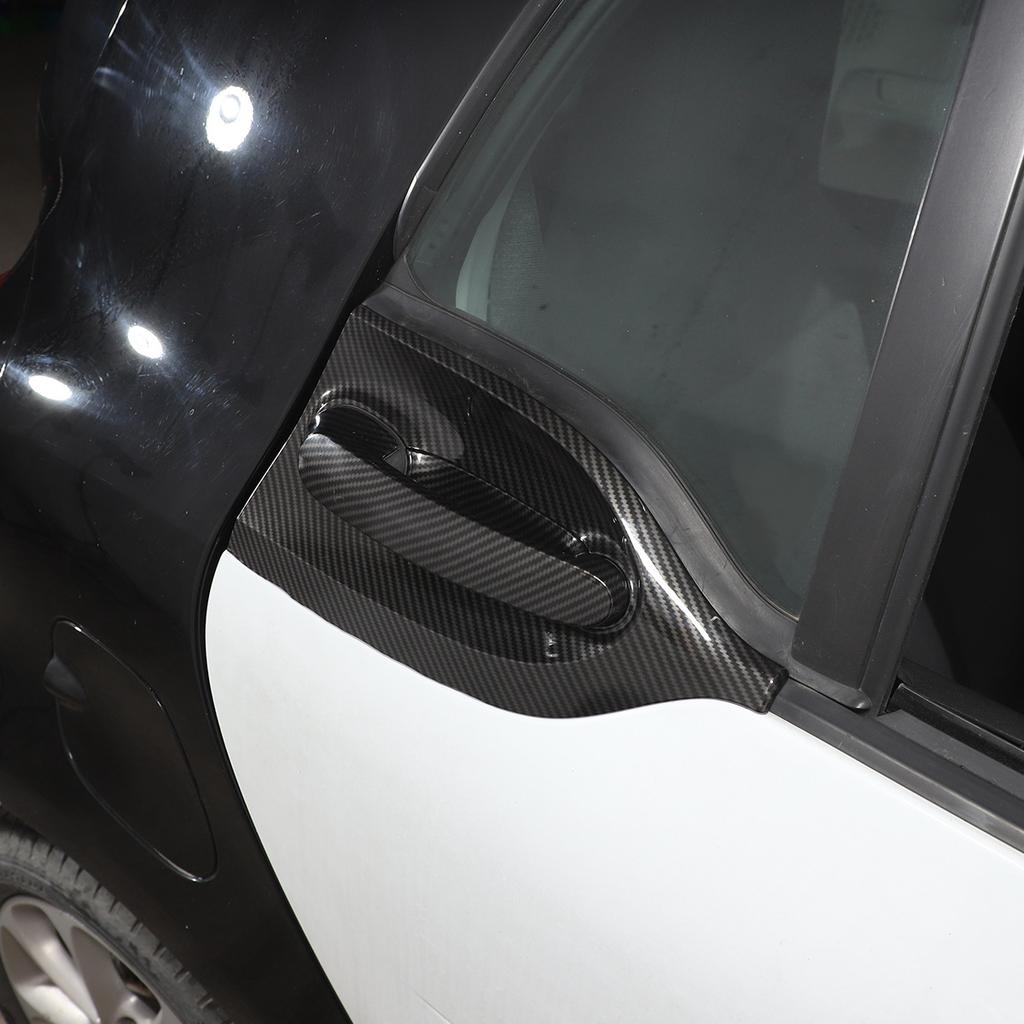 Car Door Handle Decoration Bowl Cover Carbon Fiber Shell For Mercedes Benz Smart 451 453 Fortwo Forfour Car Exterior