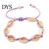 Natural Shell Jewelry for Vacation Handmade Seashell Bracelet, Boho Beaded Adjustable Flexible Rope Bracelets All Sizes Woven String Bracelet