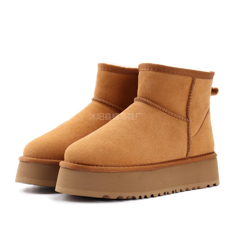 5854 thick-soled snow boots, piled and thickened Sangpo snow shoes, cotton shoes, winter footwear