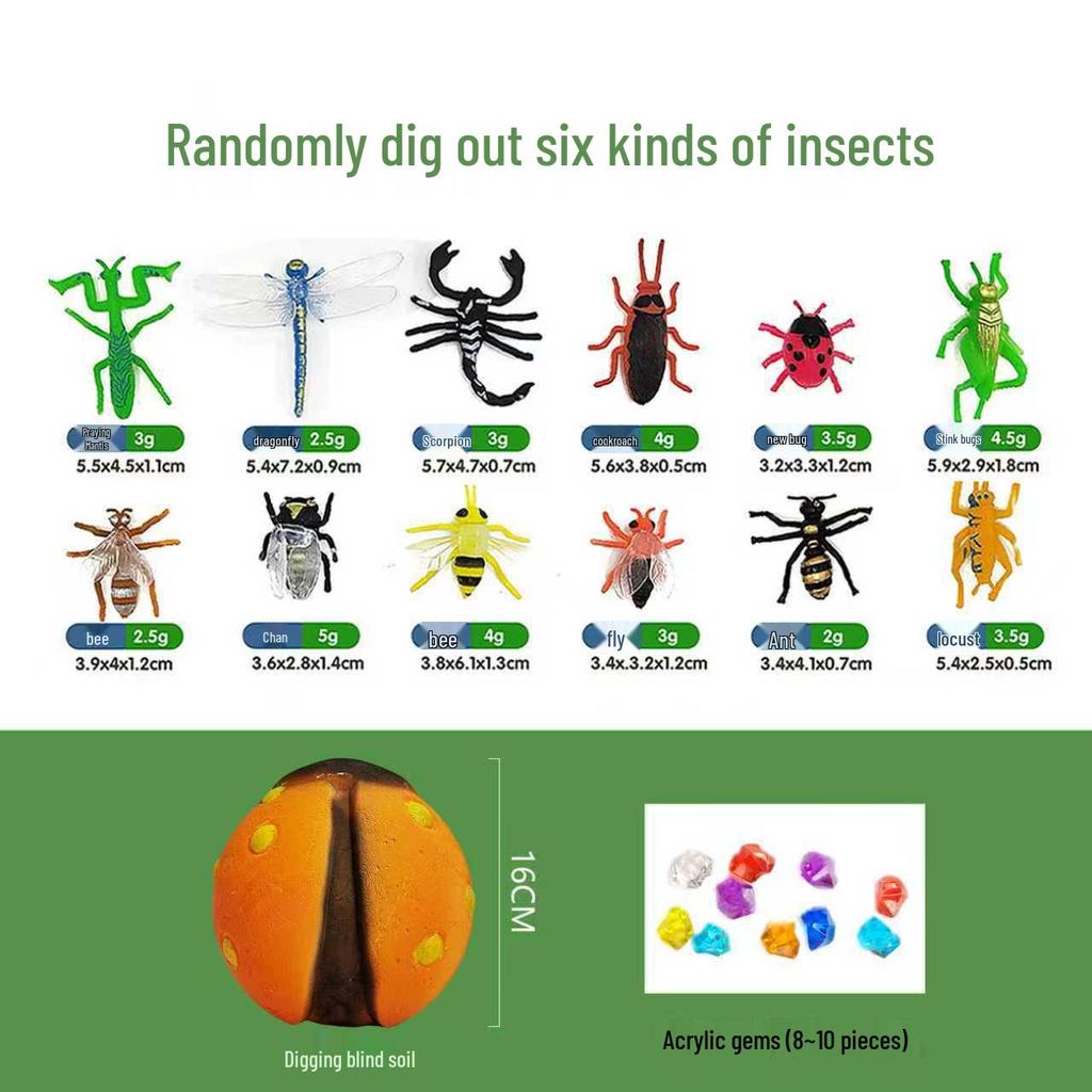 Nezha Ao Bing Archaeological Mystery Box: Kids' DIY Treasure Hunt & Gem Excavation Toy