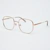 Alloaiweeo [Illusionist] Oversized Square Titanium Rose Gold Eyeglass Frame Il8403 2424G