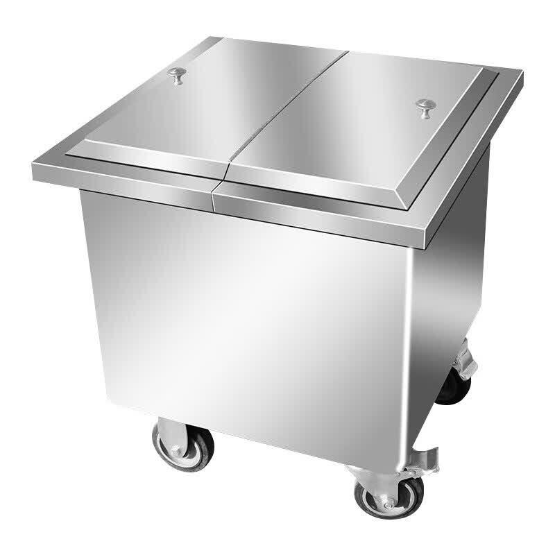 Stainless Steel Flour and Rice Storage Cart