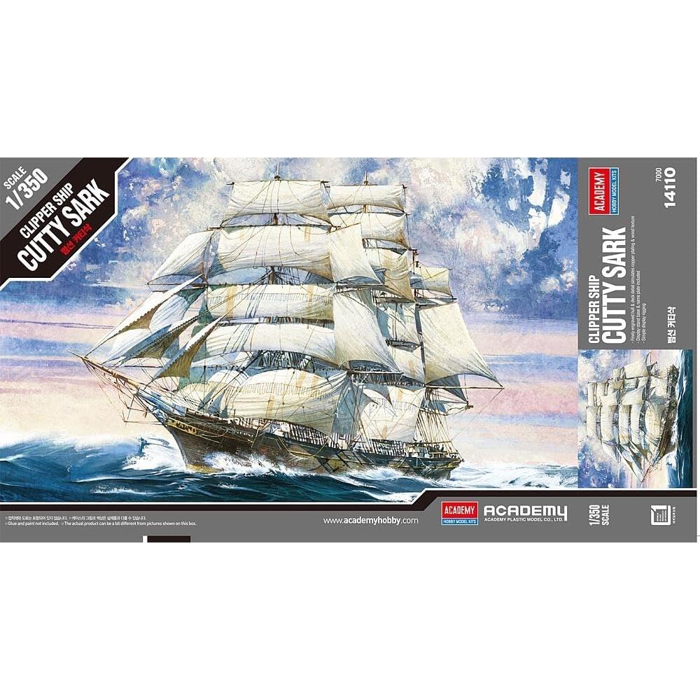

Academy 1 350 Cutty Sark SailBoat Boat Ship Plastic Model Kit 14110