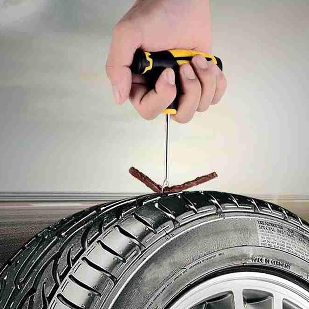 Motorcycle Puncture Repair Set Tubeless, Insert Plug Repair Tubeless Tire for Automobile, Motorcycle, Car,