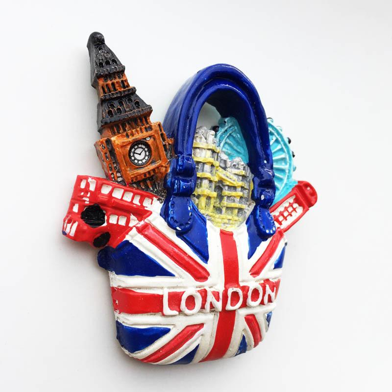 England Travelling Souvenirs Fridge Magnets Great Britain Landmarks Tourist Souvenirs Magnetic Sticker for Photo Wall Home Decor