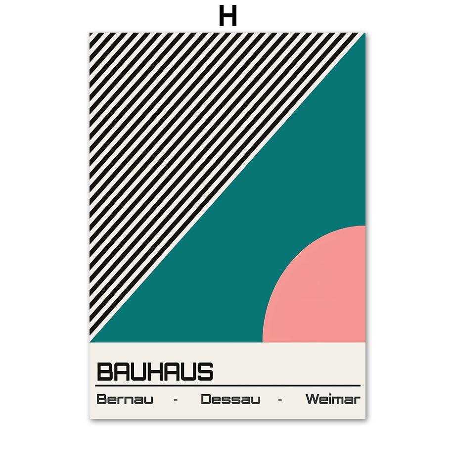 

Баухаус геометрическая линия точка круг глаз стены книги по искусству печать на холсте живопись винтажный постер абстрактные картинки для декора гостиной A4 21X30cm No Framed