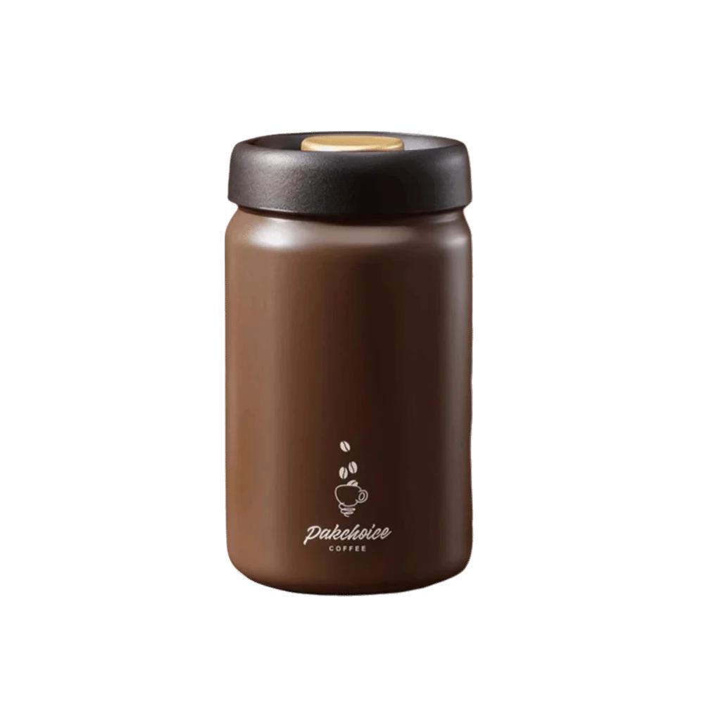 Stainless Steel Vacuum Coffee Container Moisture-Proof Thickened Coffee Bean Storage Rust-proof Keep Fresh Airtight Canister