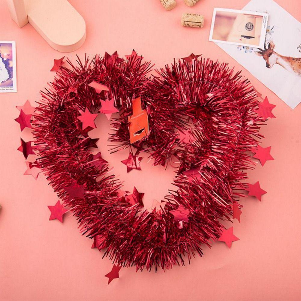 Shiny Star Wall Door Decor Festive Atmosph Christmas Tree Ornaments Christmas Tree