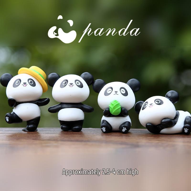 National Tide Panda Doll: Dancing Panda Baby Desktop & Car Decoration