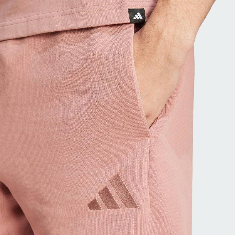 Adidas SS25 Fashion Simple Breathable Loose Fit Lace-Up Casual Shorts Men Shorts Pink JC5368