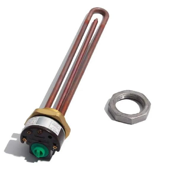 Resistencia calefactora eléctrica tubular LUJINXUN DN32 de 1,25", 250 V 50 Hz TEN con regulador de temperatura de 1,5 kW/2,5 kW/3 kW/4 kW (1 unidad)