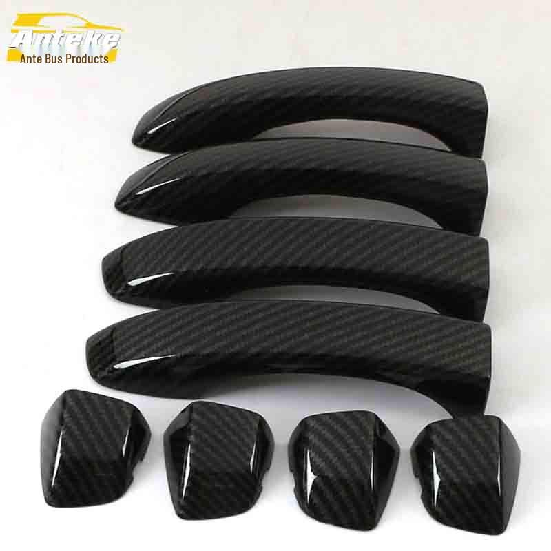 ZS Bright Strip Electroplated Door Handle Armrest Buckle Decoration Sticker for Car Exterior