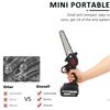 3000W 6-Inch Mini Electric Saw Cordless Chainsaw Fruit Tree Woodworking Garden Tools Handheld Wood Cutter