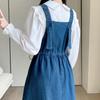 Navava No960 Casual Daily Denim Overalls Dress