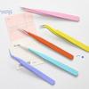 Jilv Stainless Steel Tweezers In Macaron Candy Colors - 14 Styles for Journal Stickers and Accessories
