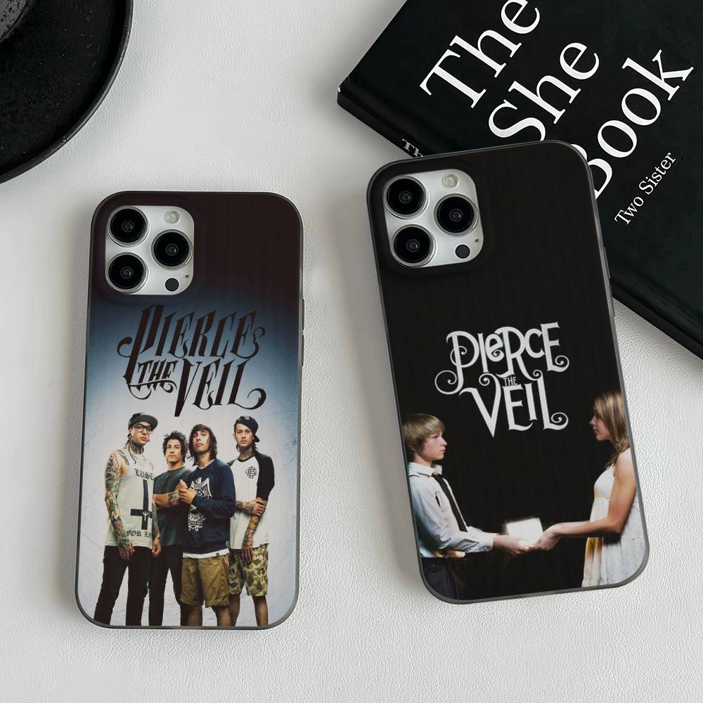 P-Pierce The Veil Band Handyhülle Für iPhone 17 16 15 14 Plus 11 12 13 Pro Max Stoßfester Schutz Weiche Rückabdeckung