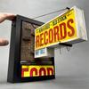 Record Store Wall Light Retro Wall Decoration Light Nostalgic Lighted Record Store Bar Ornament Gift for Record Collectors