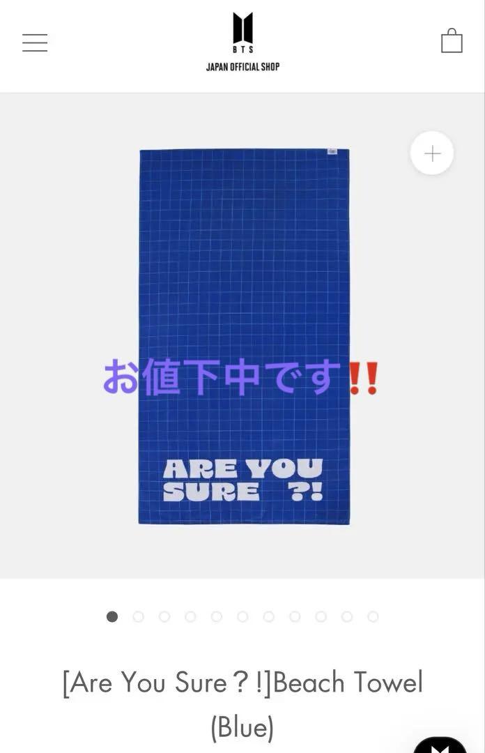 

[USED] [Are You Sure!] Beach Towel (Blue)