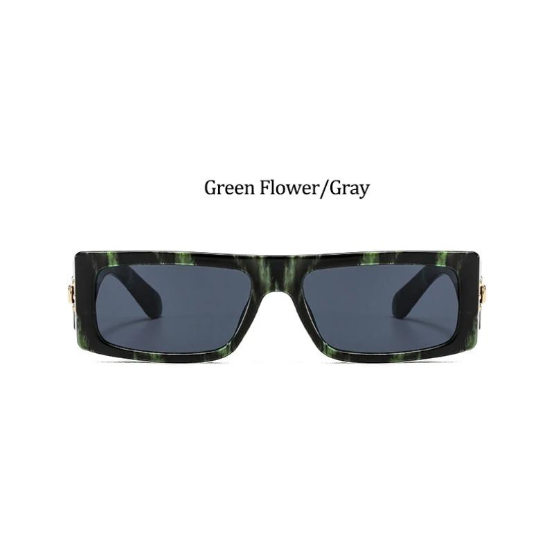 Big Frame Square Sunglasses For Female Fashion Brand Flower Ladies Sun Glasses Vintage Shades Eyewear Oculos De Sol UV400