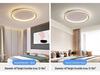 Whole Home Gold Three-Bedroom Ceiling Lamp Set for Living and Bedrooms
